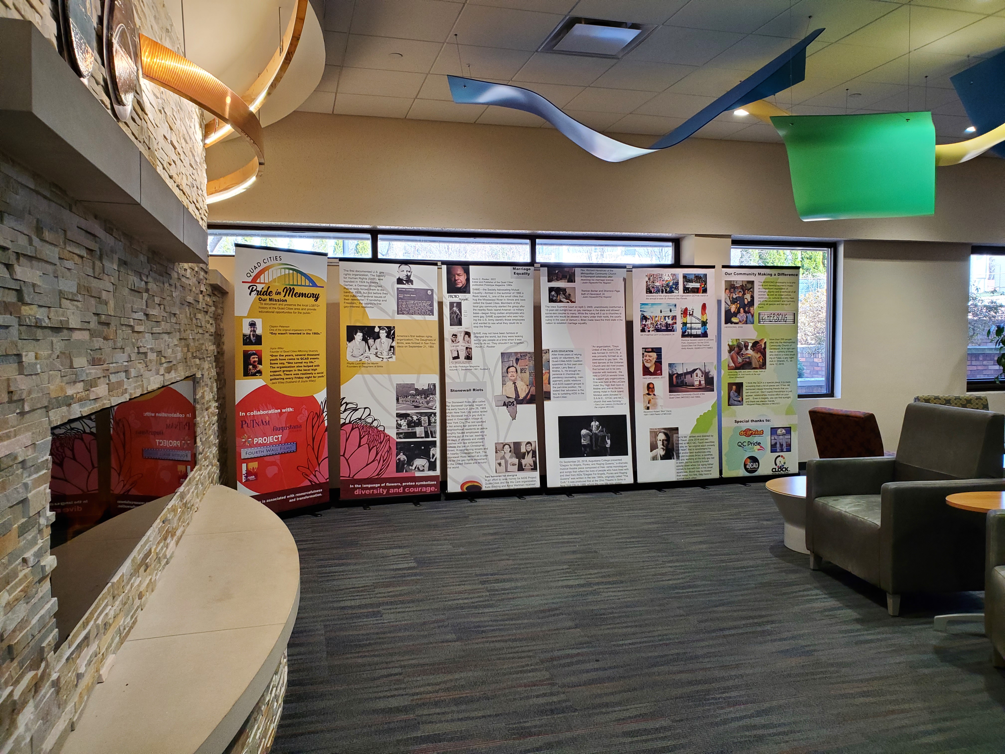 Pride in Memory panel at the Bettendorf Library one