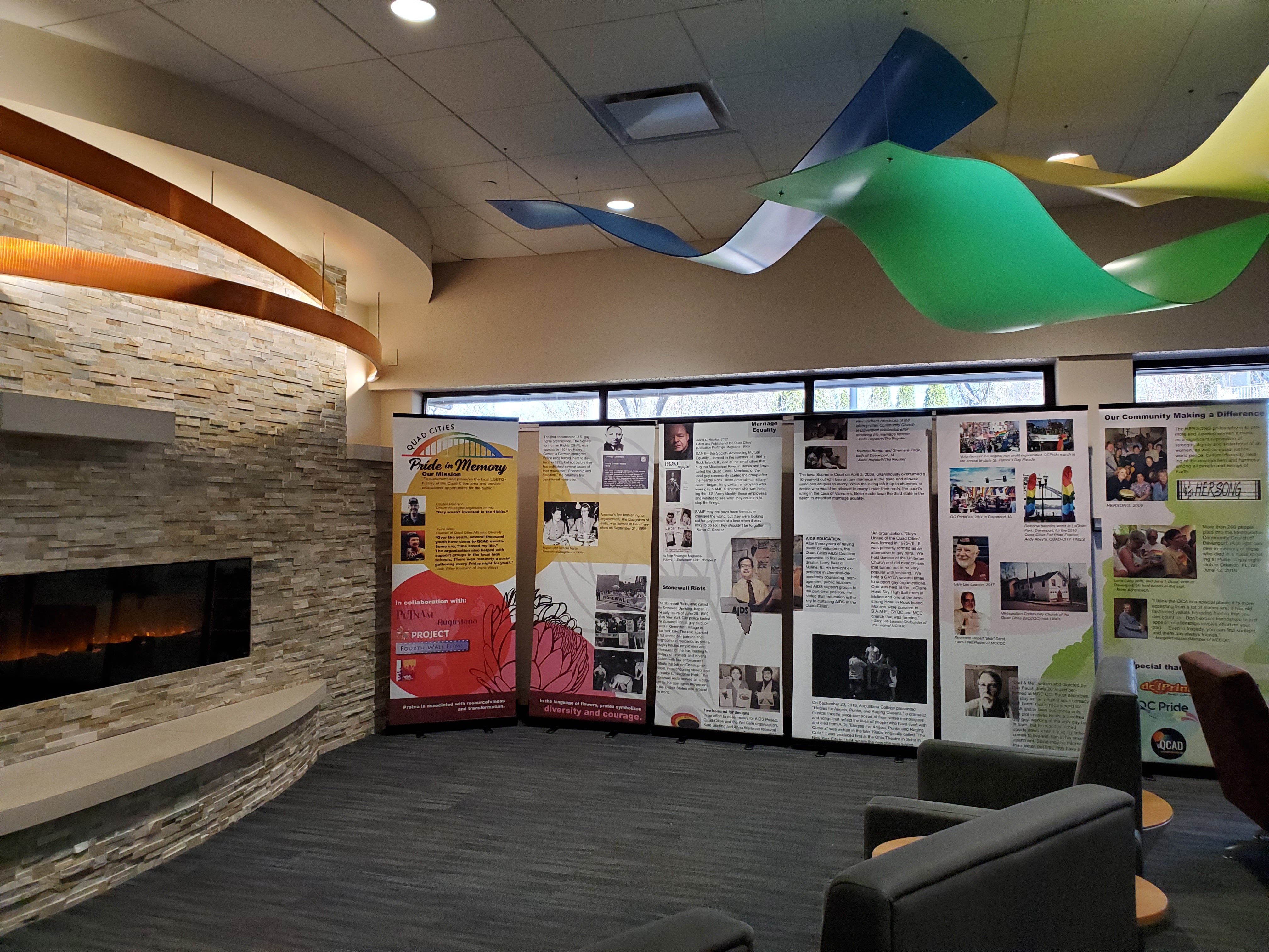 Pride in Memory panel at the Bettendorf Library two